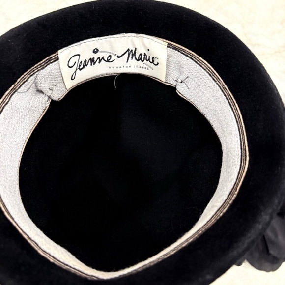 Vintage Jeanne Marie by Kathy‎ Jeanne Cloche Hat with Flowers, Lace, Sequins - Picture 10 of 10